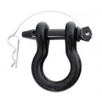 SMITTYBILT 3/4 INCH QUICK DISCONNECT D-RING SHACKLE; 4.5 TON RATING; BLACK