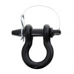 SMITTYBILT 3/4 INCH QUICK DISCONNECT D-RING SHACKLE; 4.5 TON RATING; BLACK